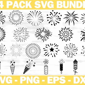 Fireworks Bundle Svg, Fireworks Svg Cut File, Fireworks Clipart, Fireworks Silhouette, Fireworks Vector, Fireworks Cricut,Decal,Digital File