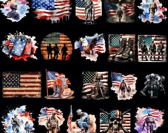 2011 Aquarell Clipart Bundle: Dateien mit Dateien für die USA und Kanada