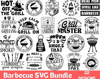 BBQ SVG Bundle: Grilling & Chill Designs (22 Files)