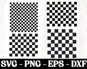 Checkered Pattern SVG Clipart: Cricut Vector (Digital Download)