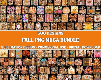 Fall Autumn PNG Bundle, Cozy Season Graphics, Coquette Pumpkin Designs, Trendy Thanksgiving, Digital Download
