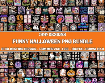 Funny Halloween PNG Bundle, Retro Spooky Shirt, Sarcastic Quotes, Adult Humor Sublimation, Digital Download