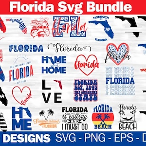 Florida Svg-bundel, Florida Png, Florida Clipart, Florida State Svg, Verenigde Staten Svg, patriottische Svg, populaire Svg, digitale download