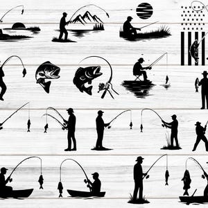 Fisherman SVG, Fishing Svg, Fishing Svg Bundle, Fishing Quote Svg, Fishing Cut File, Fishing Silhouette, Fishing Saying, Fishing Clipart