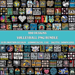 Pacchetto PNG di pallavolo, design retrò per il giorno della partita, clipart con fiocco civettuolo, citazioni per magliette, download digitale