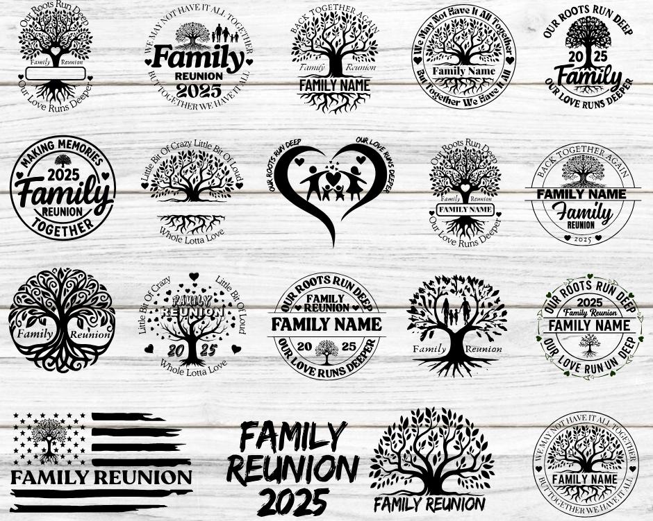 Family Reunion SVG Bundle: 19 Designs for Cricut (digital Download - Etsy