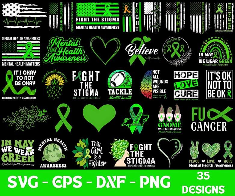 Drapeau de la santé mentale France