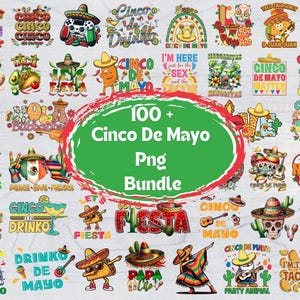 Cinco de Mayo PNG Bundle: Fiesta Designs (Digital Download)