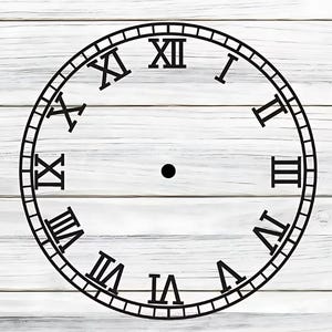 Clock Face Svg, Clock Face Template Cut File, Clock Face Png