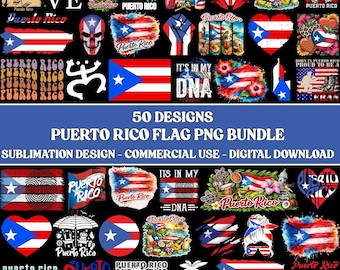 Paquete PNG de la bandera de Puerto Rico, diseño de viaje a una isla tropical con orgullo boricua, descarga digital