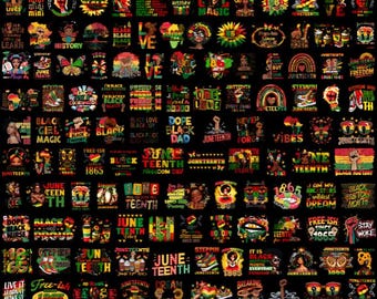 Juneteenth PNG Bundle: Sublimation Designs, Black History (Digital Download)