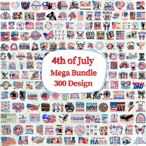 300+ VS Coquette PNG-bundel | 4 juli-sublimatie | Retro Amerika-ontwerpen | Amerikaanse vlag SVG | Clipart Onafhankelijkheidsdag