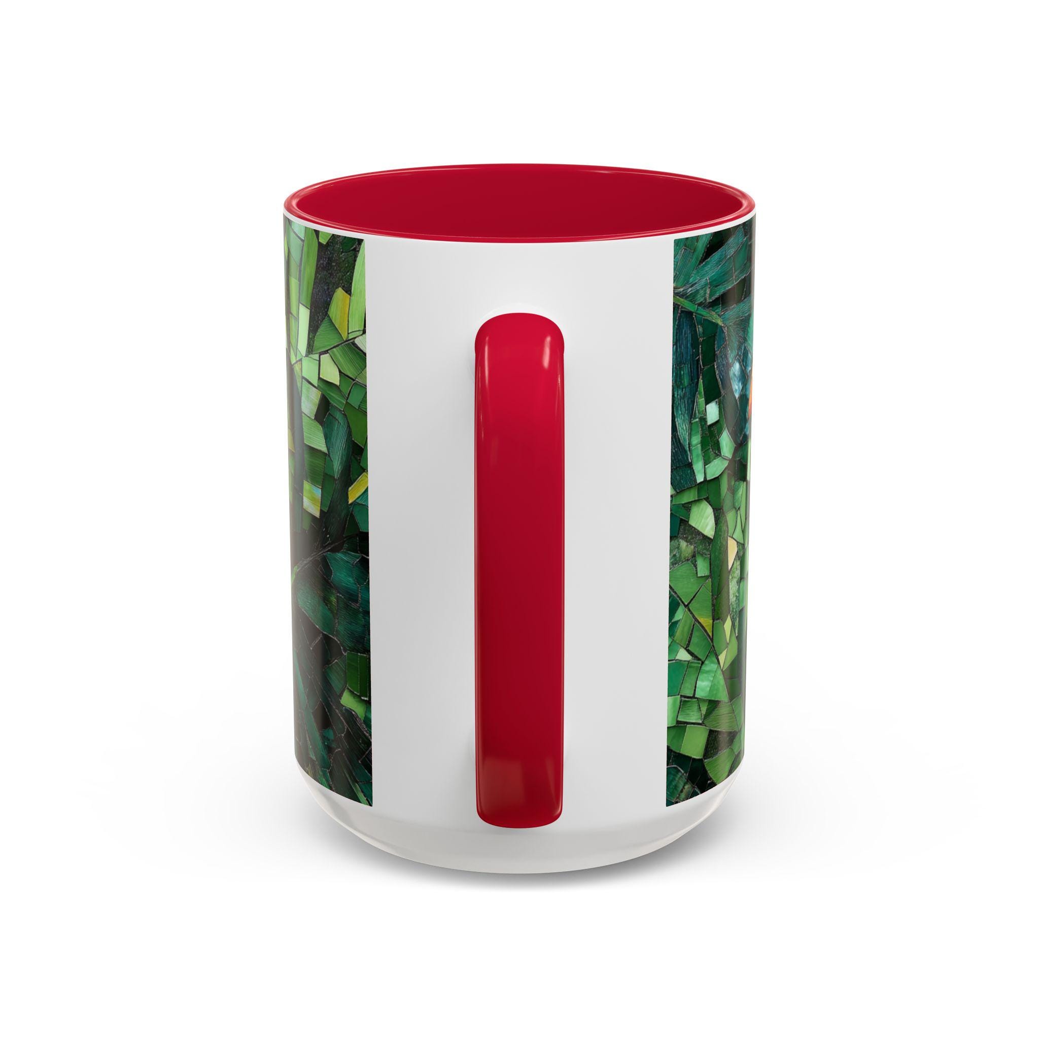 フリーダ・カーロ風マグカップ、メキシコタイルアートコーヒーカップ