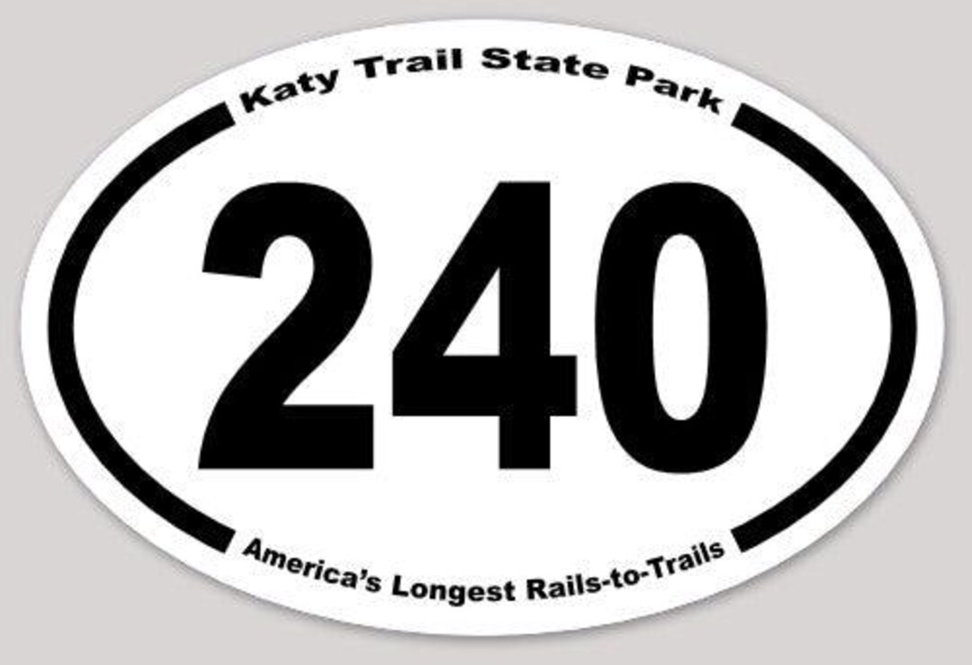 Classic 240, Katy Trail Bumper Sticker. 4x6 Inch. - Etsy