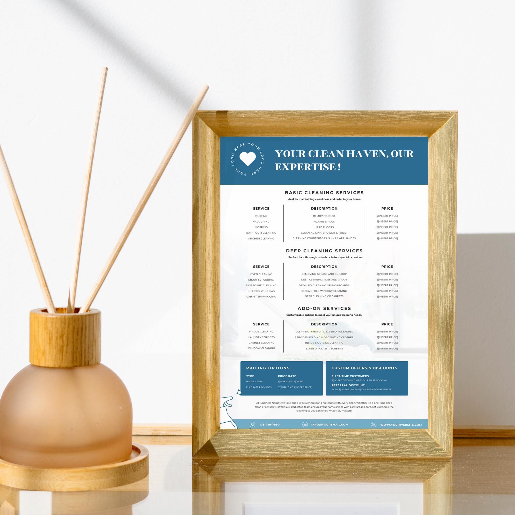 Editable Cleaning Service Price List Template House Cleaning Flyer Editable Cleaning Service Price List Template House Cleaning Flyer