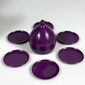 Laurids Lønborg Untersetzer Set LILA Danish Design Zwiebel 1970er