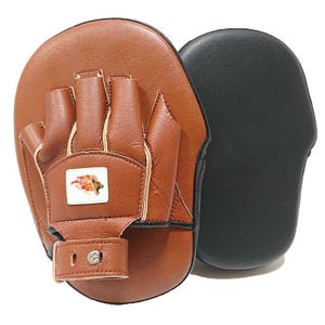 Customized Focus Mitts for the Ultimate Training Experience Antique Leather Hook and jab Training Curved Pads Punching Mitts Boxing Training