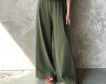 Jersey Pants, Pants with Pockets, Cotton- made to order