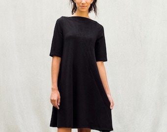 Vestido grande Eva en color negro, listo para enviar.