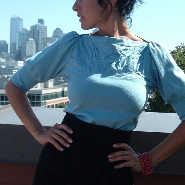 Cotton Jersey Folded top