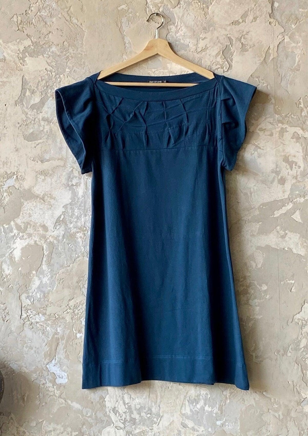 Extra Large Teal Swing Dress: Cotton Jersey Tunic