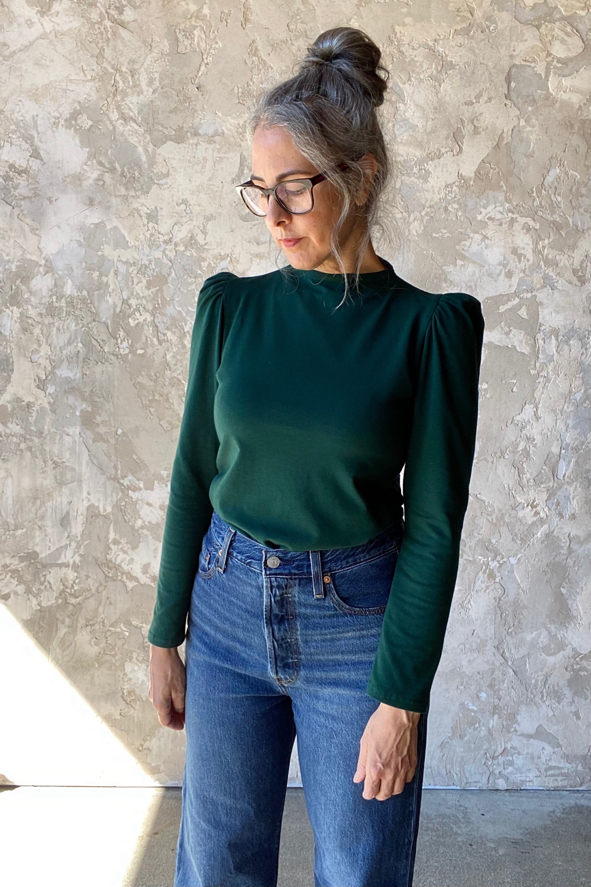 最終値下げ！CLANE WAIST SHAPE PUFF SLEEVE TOPS CLANE | WAIST SHAPE PUFF SLEEVE TOPS color：WHITE / BEIGE
