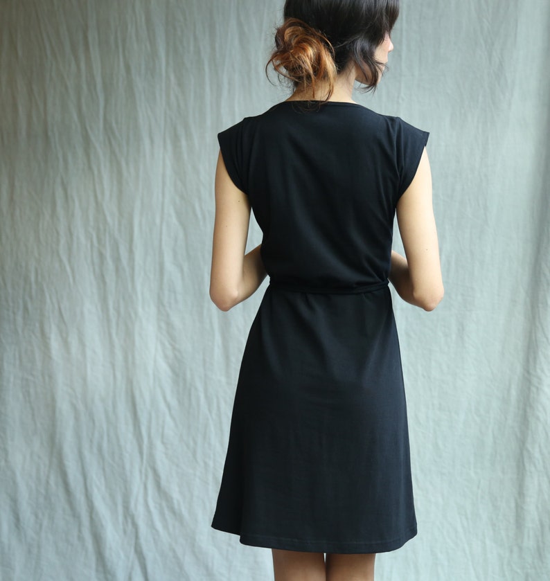 Triangle Dress, Aline, Cotton Jersey, Geometric, Modern style Made to order image 3