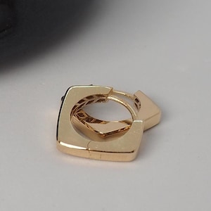 14K Gold Round Hoop Earrings, Solid Yellow Gold Shiny Hoops, Classic Jewelry Handmade with Love, 14k Gold Jewelry, 14k Gold Jewelry Gift