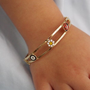 14k Baby ID Bracelet, Personalized Baby Jewelry, Gold Bracelet for Kid, Children Bracelet, Kid Name Bracelet, Newborn Gift, 14k Gold Jewelry