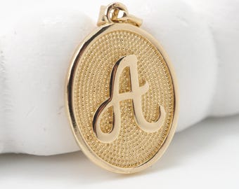 14K Gold Initial Necklace, Letter Pendant, Minimalist Gold Jewelry, Personalized Name Charm, Dainty Gift for Her, 14k Gold Jewelry
