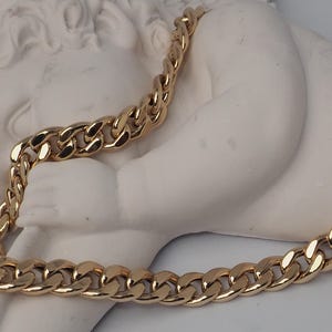 14k Gold Curb Chain, 7.6mm Width Curb Chain, 14k Gold Jewelry, 14k Jewelry, Gifts For Her, 14k Jewelry Gifts, 14k Curb Chain, 14k Gold Curb