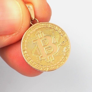 Bitcoin gold coin 24k - Etsy 日本