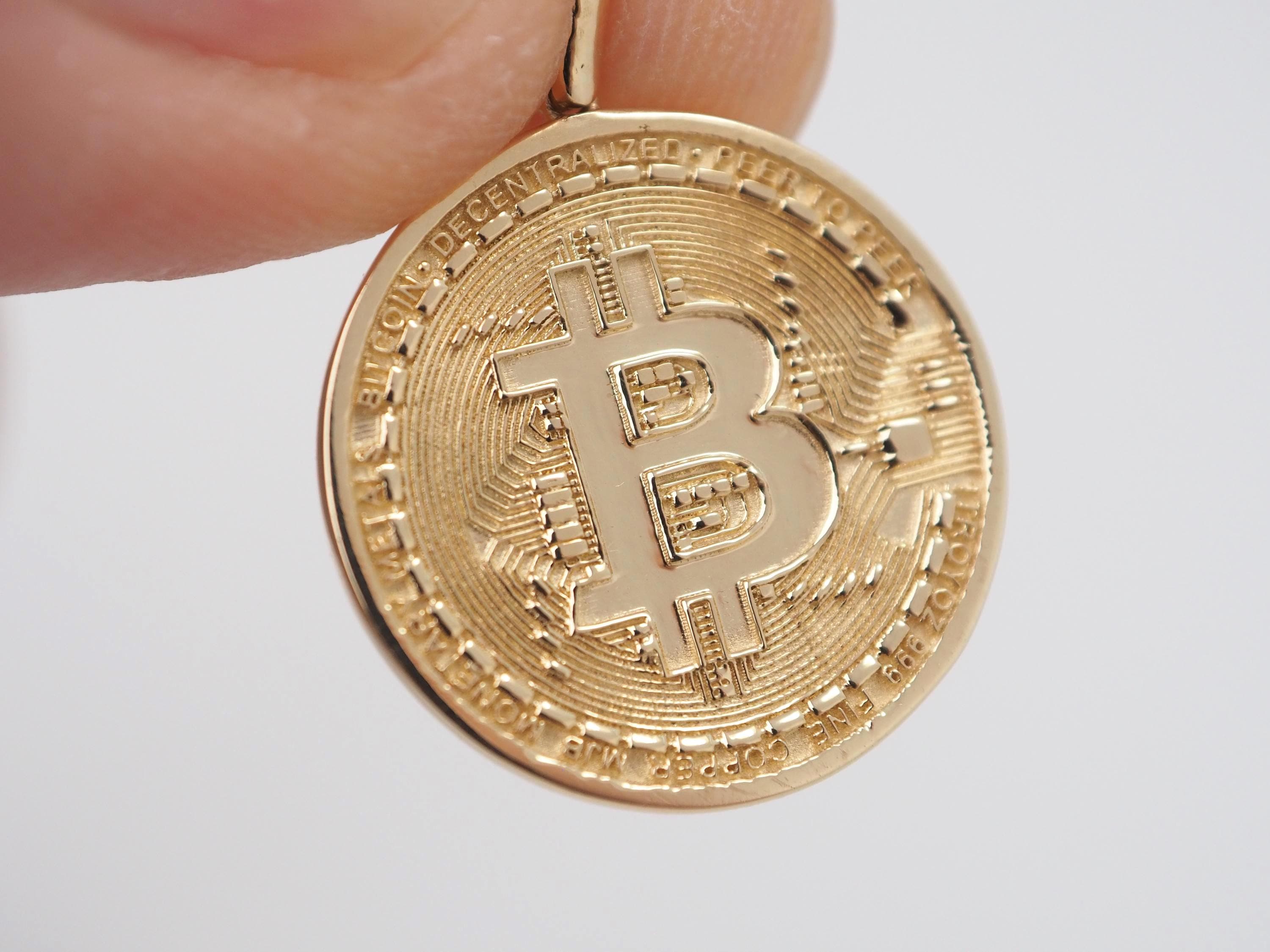 Bitcoin gold coin 24k - Etsy 日本