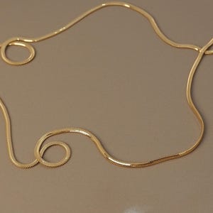 14k Gold Snake Chain Necklace, Herringbone Chain, Italian Necklace, 2mm Snake Chain Necklace, 14k Gold Jewelry, Gift for Her, 14k Jewelry