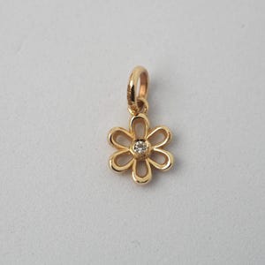 14k Solid Gold Daisy Necklace, Gold Flower Necklace, Daisy Charm, Dainty Everyday, Birthday Gift, 14k Necklace,14k Gold Jewelry, 14k Jewelry image 6