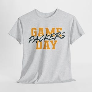 GAME DAY Green Bay Football Shirt, Packers Fan Tee, Green and Gold Game Day Top, Green Bay Packers Tailgating Shirt
