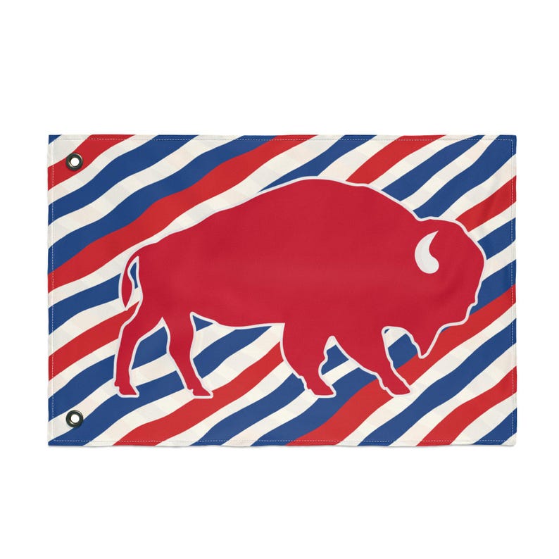 Buffalo Bills Flag - Buffalo Football Fan Decor for Porch, Yard or Game Day - Bills Tailgate (12x18)