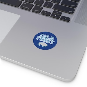 Koudefront ronde stickers, Buffalo Winter Stickers, Buffalo Stickers, Koel weer, Buffalo Rivaliteit
