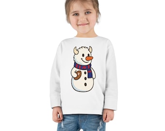 Buffalo Football Toddler Snowman Sweatshirt, Buffalo Bills tee, Winter Game Pullover, Christmas Football Shirt for Kids, Buffalo Cozy Shirt