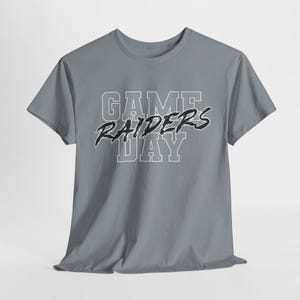 GAME DAY Las Vegas Football Shirt, Raiders Fan Tee, Silver and Black Game Day Top, Las Vegas Raiders Tailgating Shirt