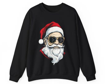 Pittsburgh Football Santa Sunglasses Sweatshirt, Pittsburgh Christmas, Christmas Pullover, Holiday Football Crewneck, Pittsburgh Cozy Shirt