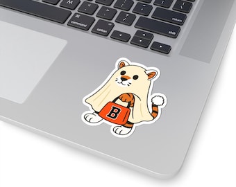 Sticker Halloween spook, voetbalsticker Cincinnati, voetbalsticker Bengals, sticker NFL-fan, sticker wedstrijddag