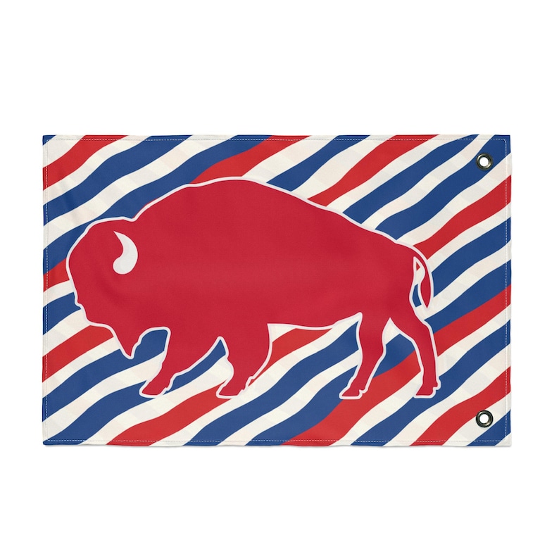 Buffalo Bills Flag - Buffalo Football Fan Decor for Porch, Yard or Game Day - Bills Tailgate (12x18)