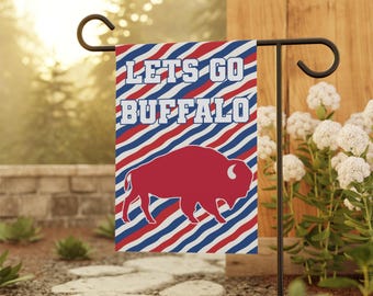 Let's Go Buffalo Football Flag Go Bills Garden Flag Yard Decor Football Outdoor Decoration