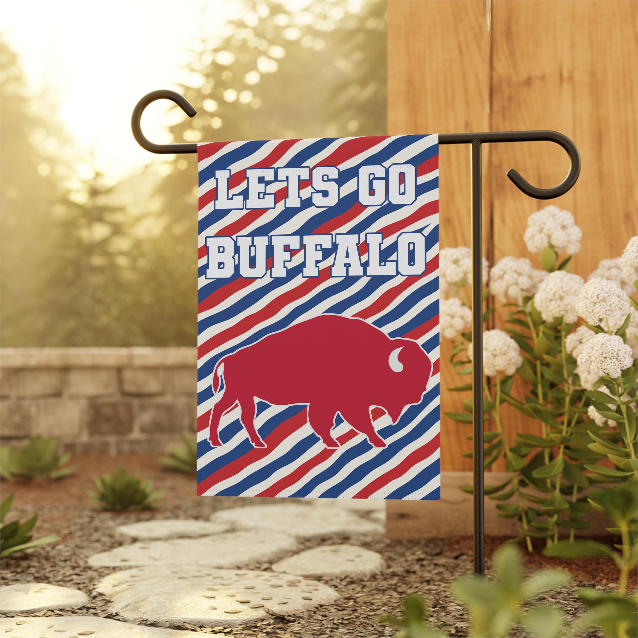 Buffalo Bills Embroidered Garden Flag - NFL Football Team Window & Yard Banner