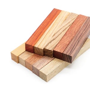 Exotic Wood Pen Blanks Variety Pack - 10 Pack Pen Blanks for Pen Makers & Pen Making