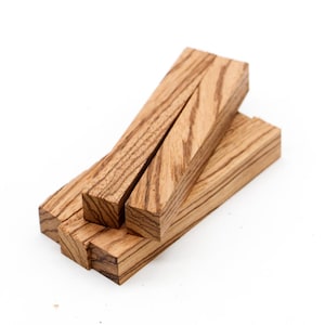 Zebrawood Pen Blanks Variety Pack - 5 Pack Pen Blanks for Pen Makers & Pen Making - Exotic Wood Pen Blanks