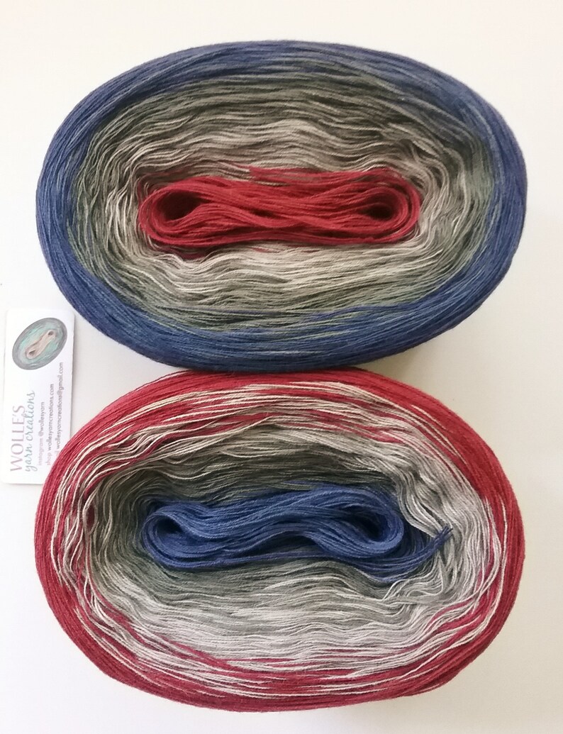 Fingering Weight Color Changing Cotton yarn EDINBURGH II 150 gr720