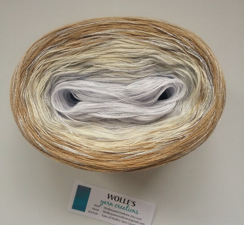 Color Changing CottonBamboo yarn 420 yards90 gr LILY BAMBOO Medley Fingering Weight