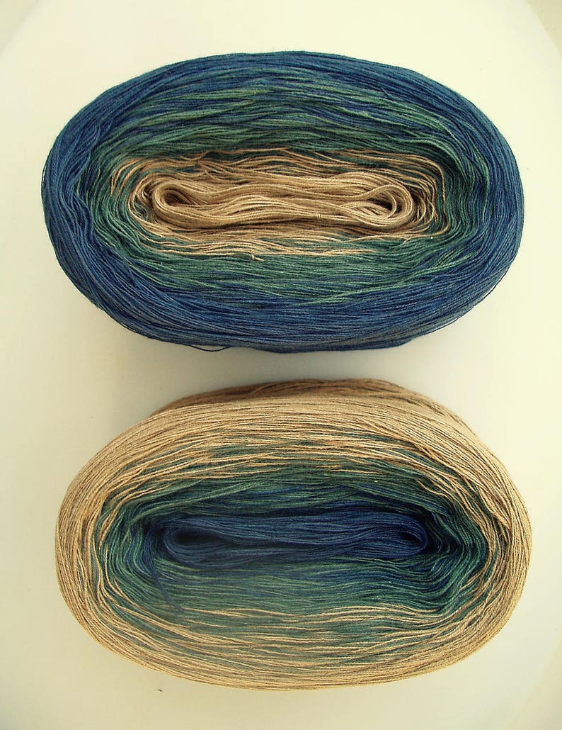 -mega- CHICORY MEDLEY II Color Changing Cotton yarn 865 yards180 gr Fingering Weight